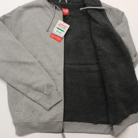 Coleman Jackets & Coats Mens Coleman Fullzip Sherpa Lined Hoodie L